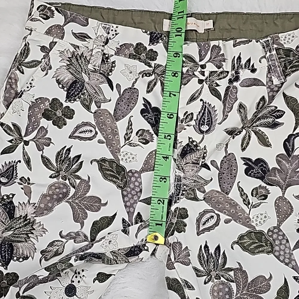 Tory Burch Women's Floral Leaf Printed‎ Trousers Size 27